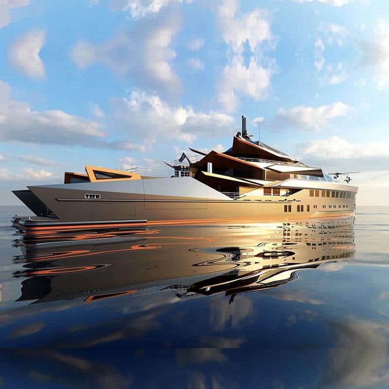 Volcano Inspired Superyacht