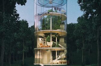 Giant Tubular Glass Tree House 2